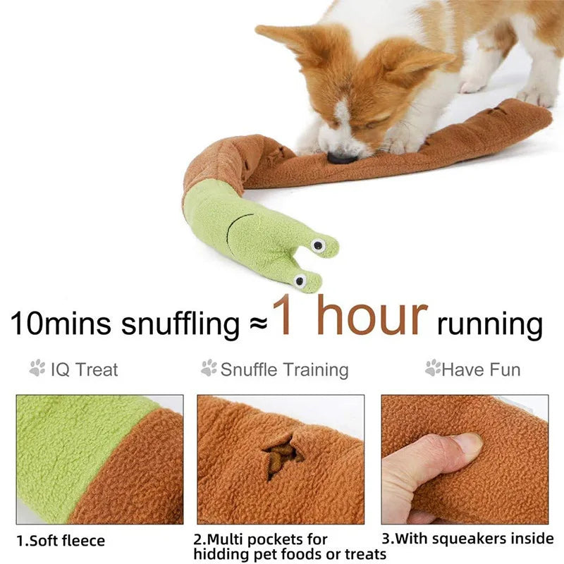 Snail Rollup Snuffle Toy