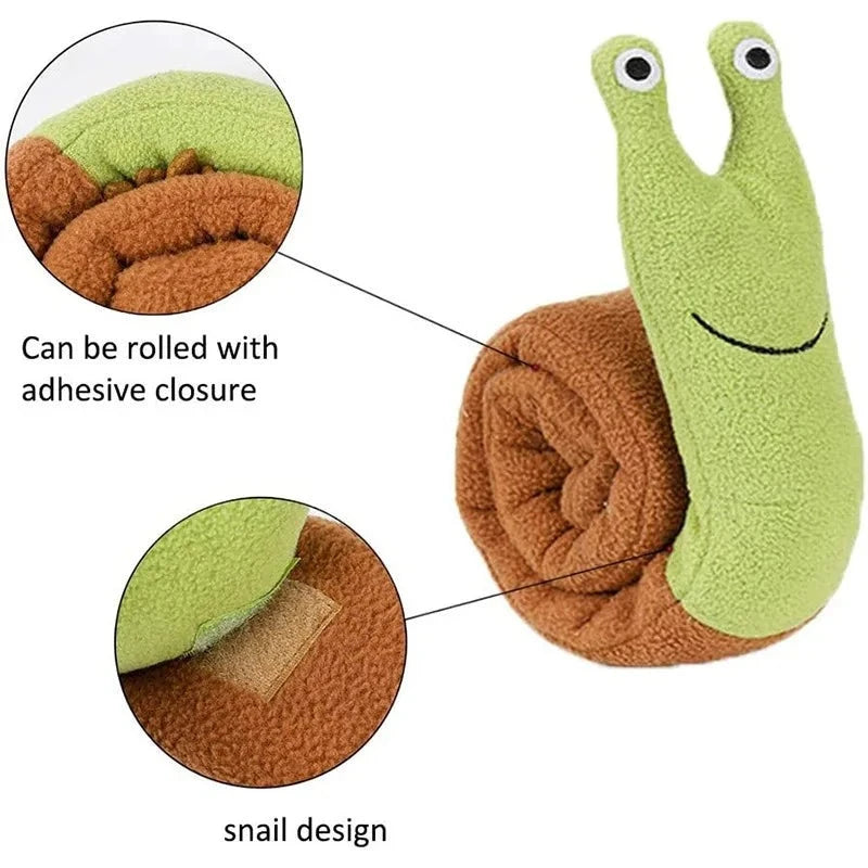 Snail Rollup Snuffle Toy