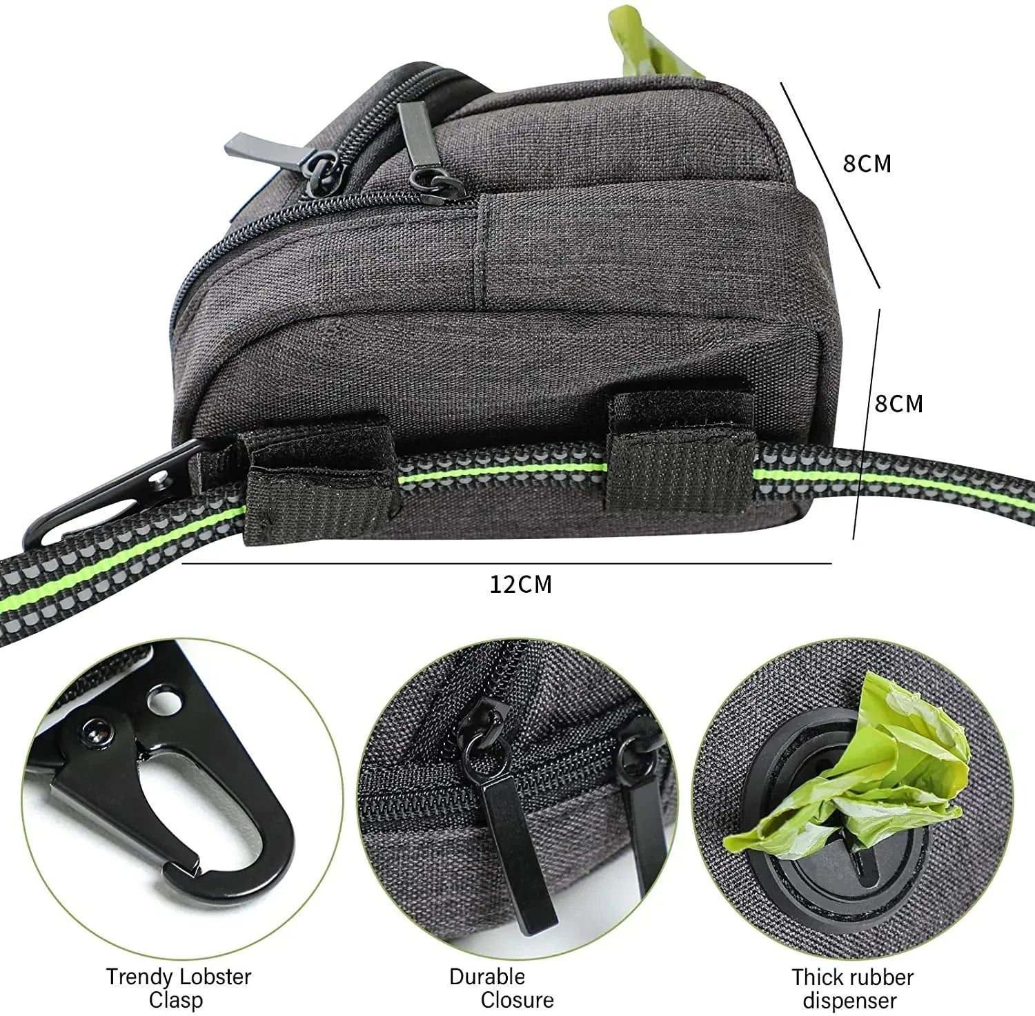 Outdoor Dog Pouch and Poop Bag Dispenser