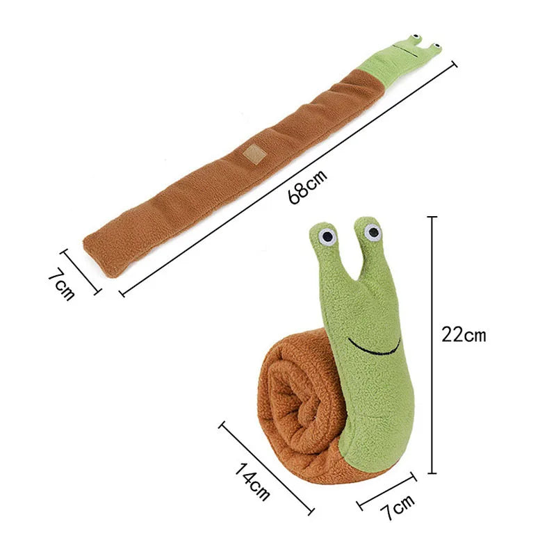 Snail Rollup Snuffle Toy